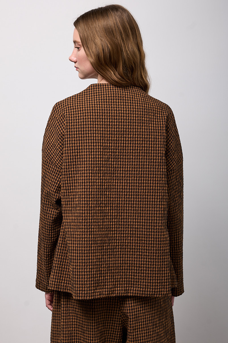 GIACCA ASIMMETRICA CON UNA TASCA