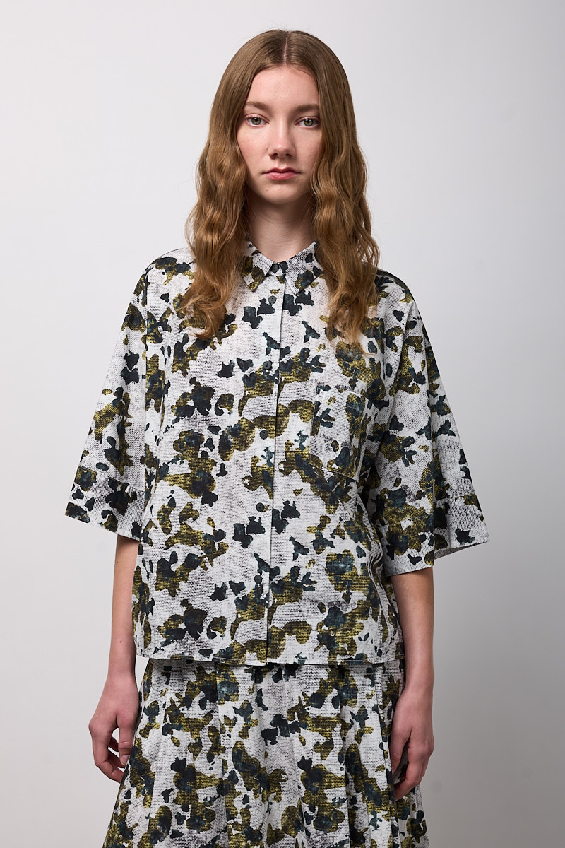 CAMICIA BOXY OVER MEZZA MANICA