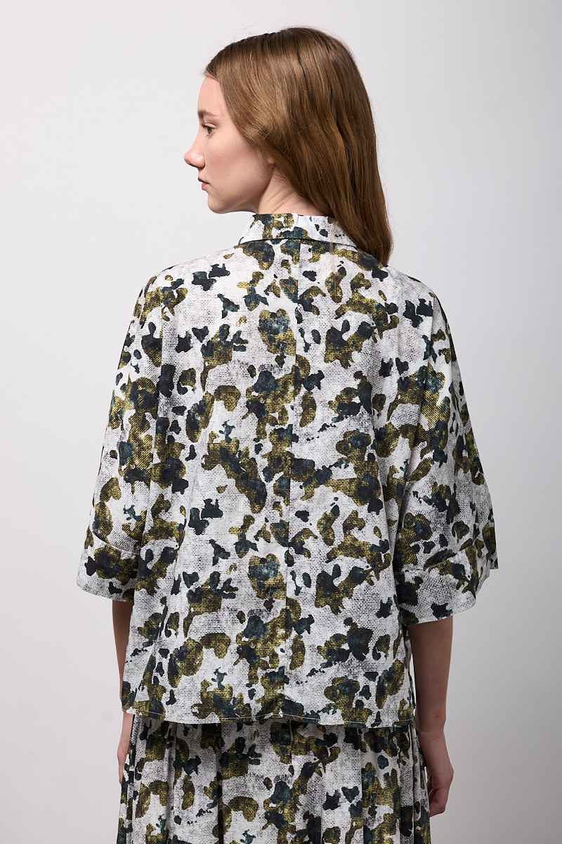 CAMICIA BOXY OVER MEZZA MANICA