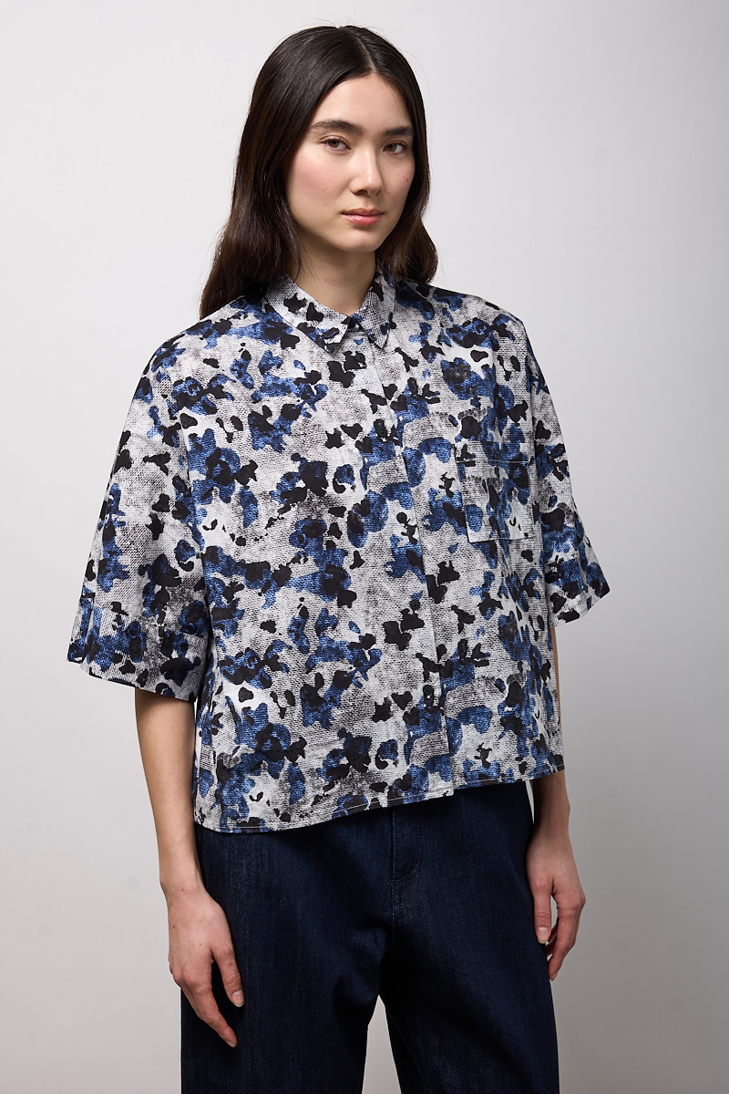 CAMICIA BOXY OVER MEZZA MANICA