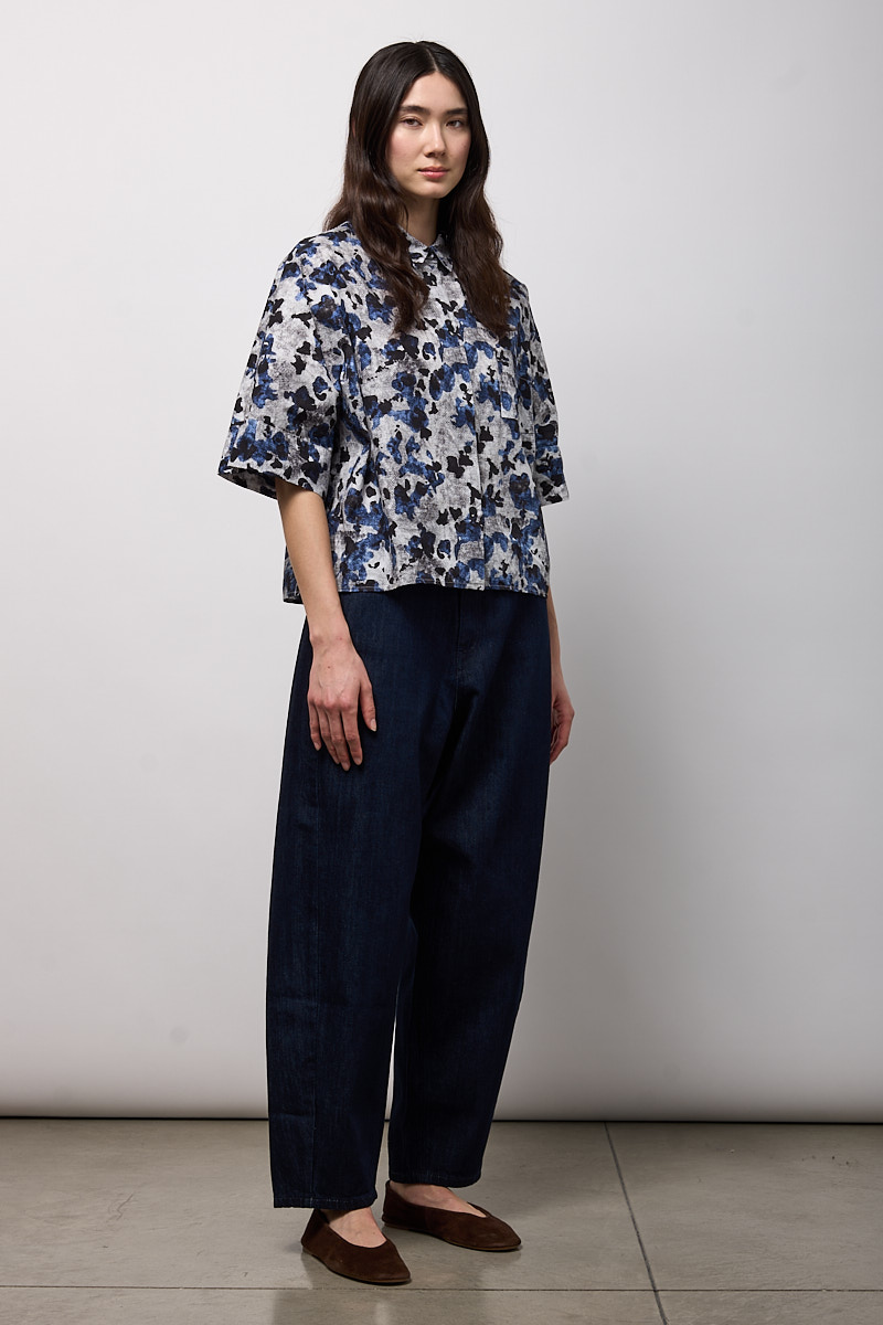 CAMICIA BOXY OVER MEZZA MANICA