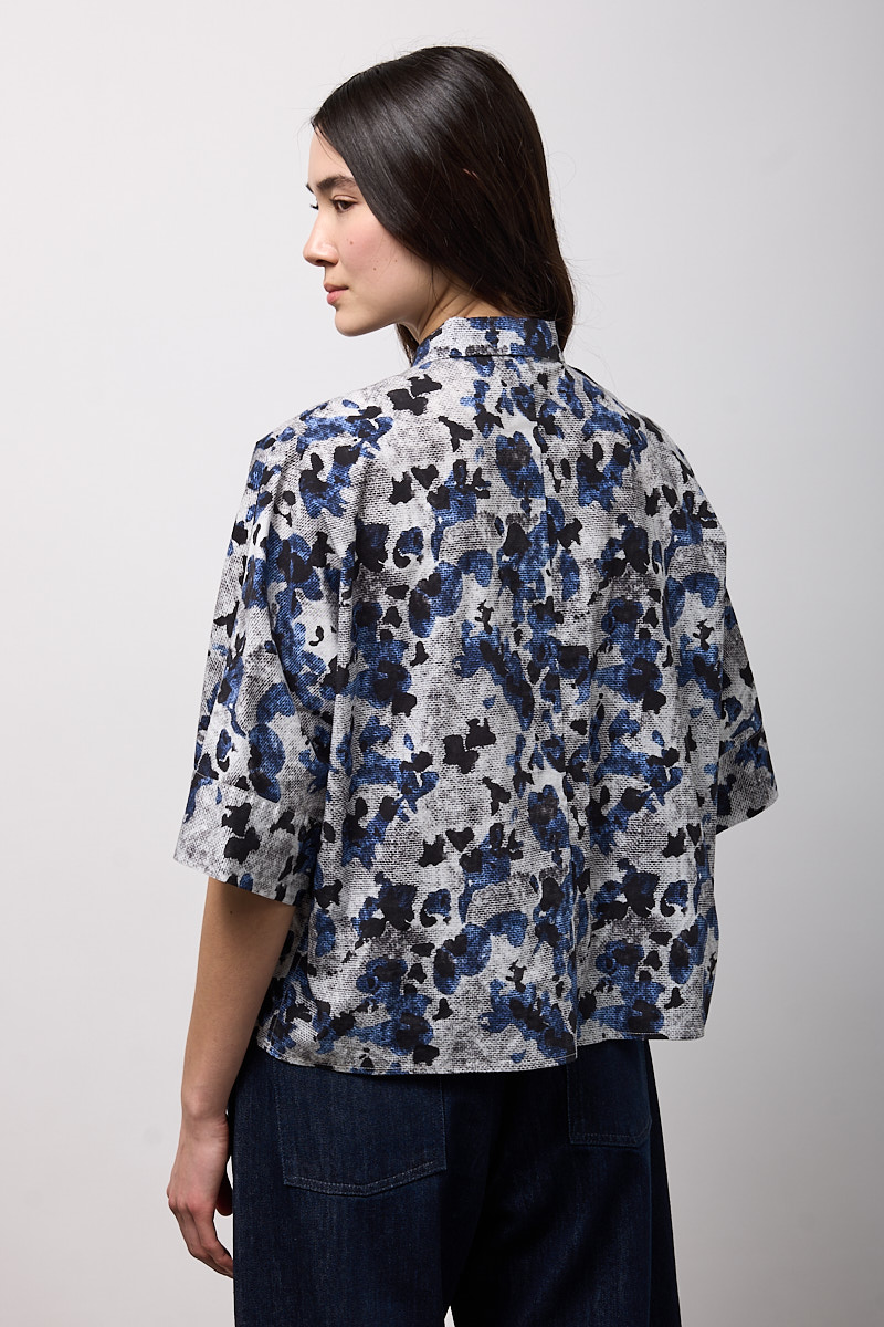 CAMICIA BOXY OVER MEZZA MANICA