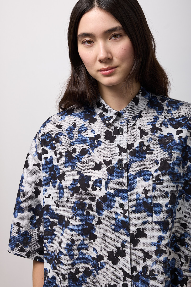 CAMICIA BOXY OVER MEZZA MANICA