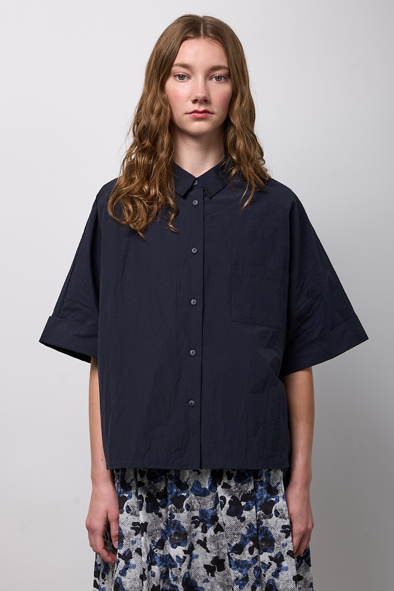 CAMICIA BOXY OVER MEZZA MANICA