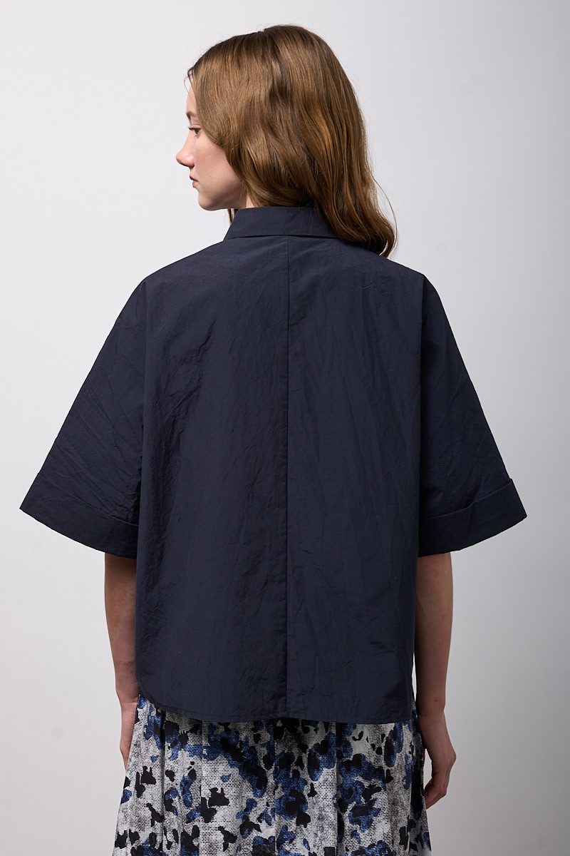 CAMICIA BOXY OVER MEZZA MANICA