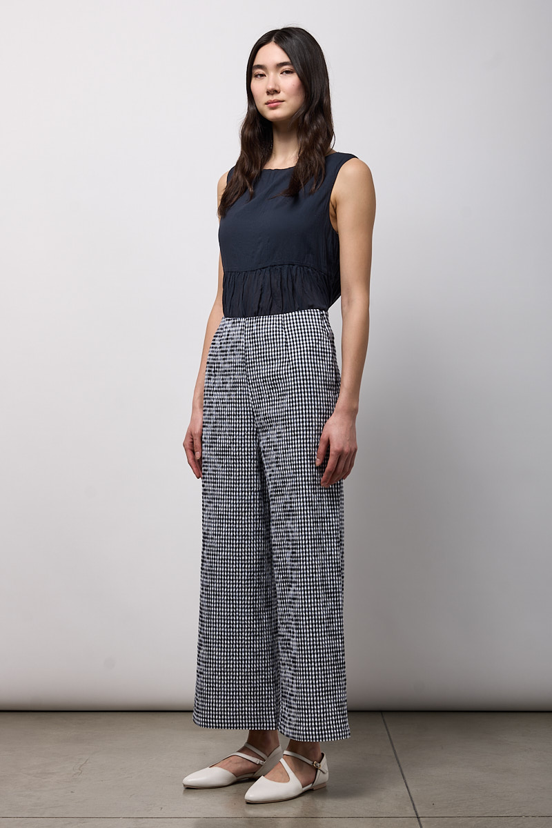 PANTALONE LARGO CON ELASTICO IN VITA