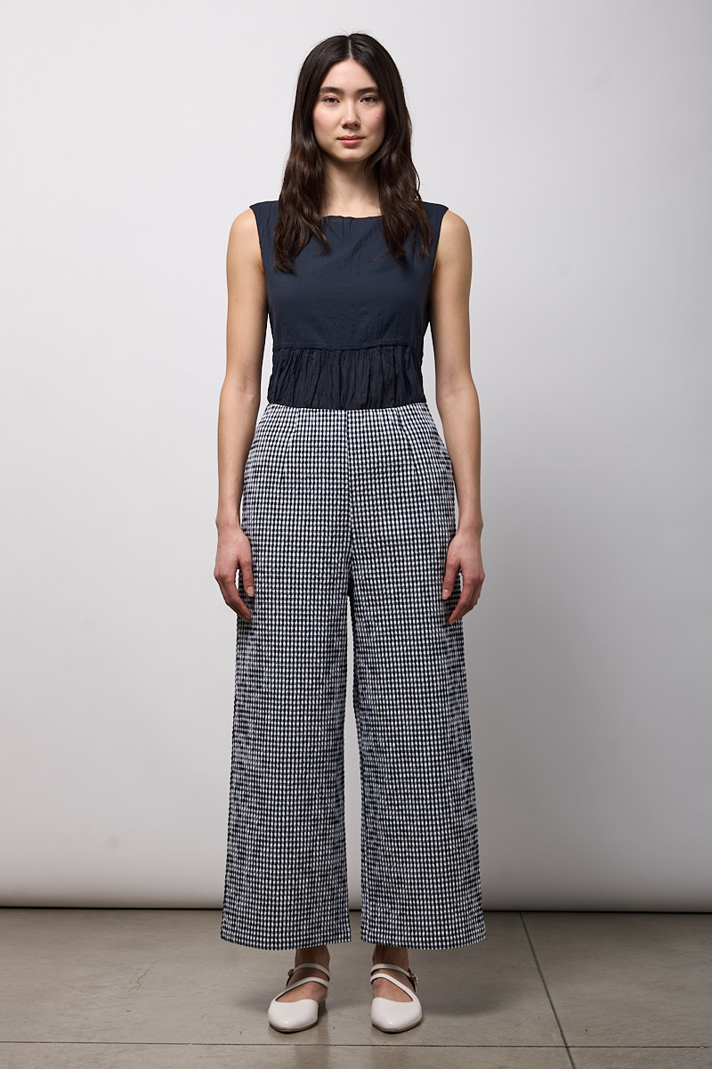 PANTALONE LARGO CON ELASTICO IN VITA