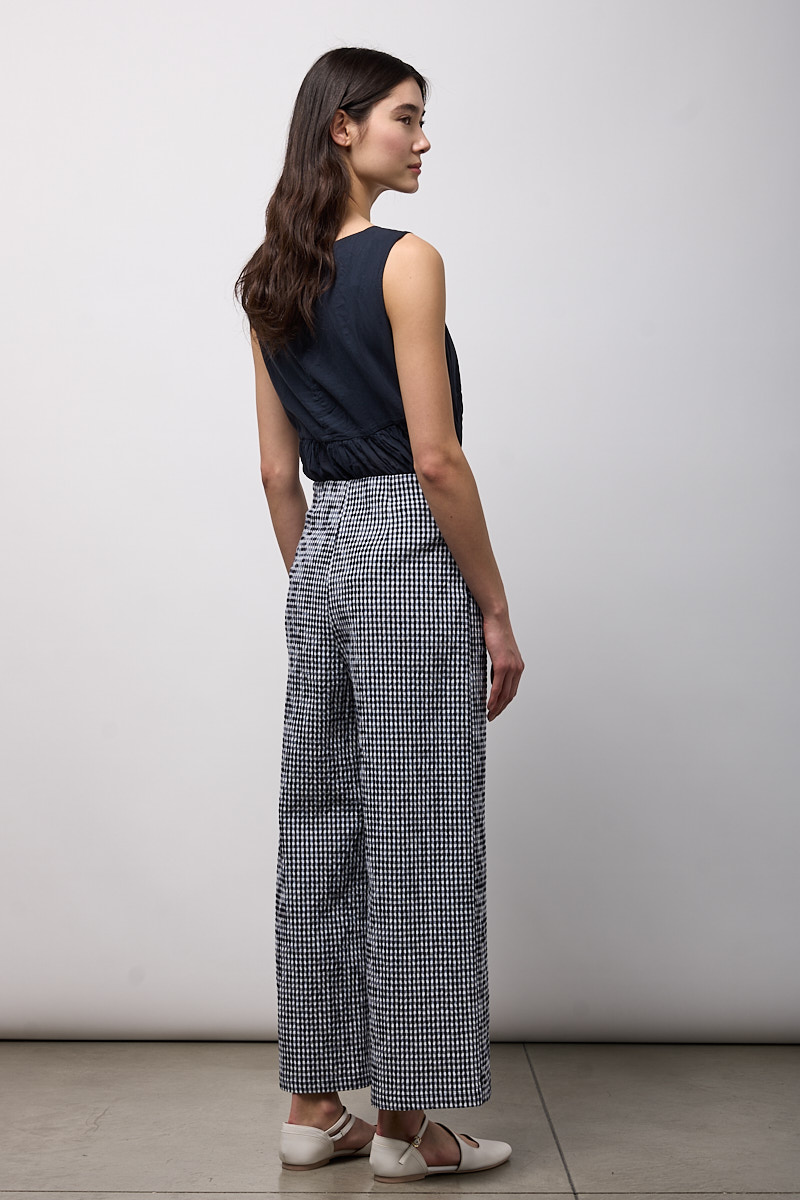 PANTALONE LARGO CON ELASTICO IN VITA