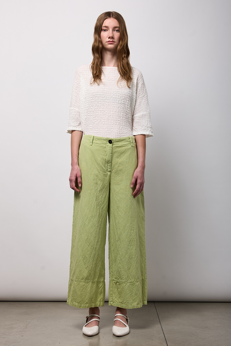 PANTALONE CON ORLO ALTO