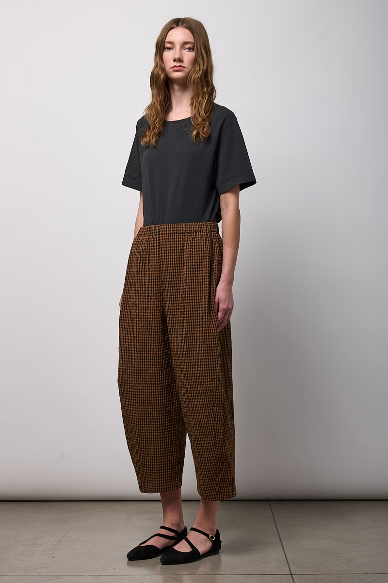 PANTALONE EASY CON PINCES SUL FONDO