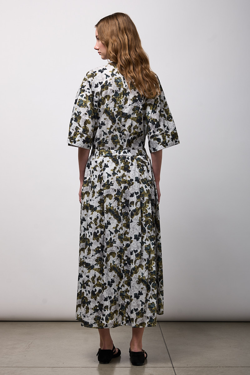 GONNA AMPIA CON ELASTICO IN VITA E PIEGHE