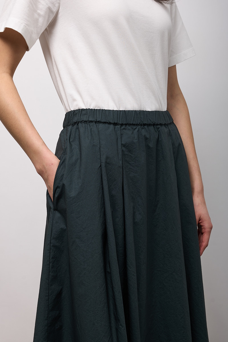 GONNA AMPIA CON ELASTICO IN VITA E PIEGHE