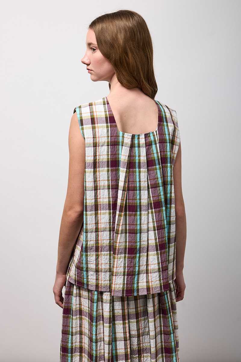 TOP GIROCOLLO PIEGHE DIETRO